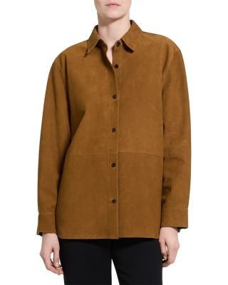 Theory Suede Shirt Jacket