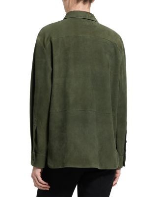 Theory Suede Shirt Jacket