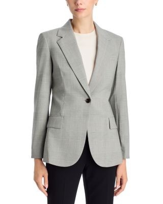 Theory Lynnia Single Breasted Wool-Blend Blazer