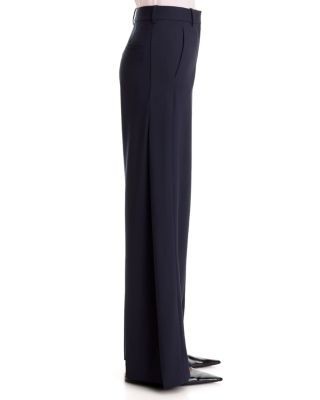 Theory Wool Stretch Back Pleat Classic Trousers
