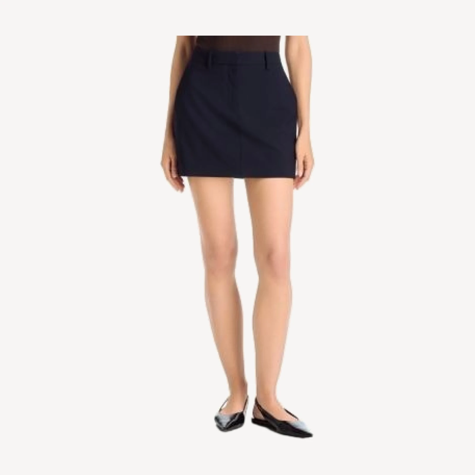 Theory Wool Blend Mini Skirt