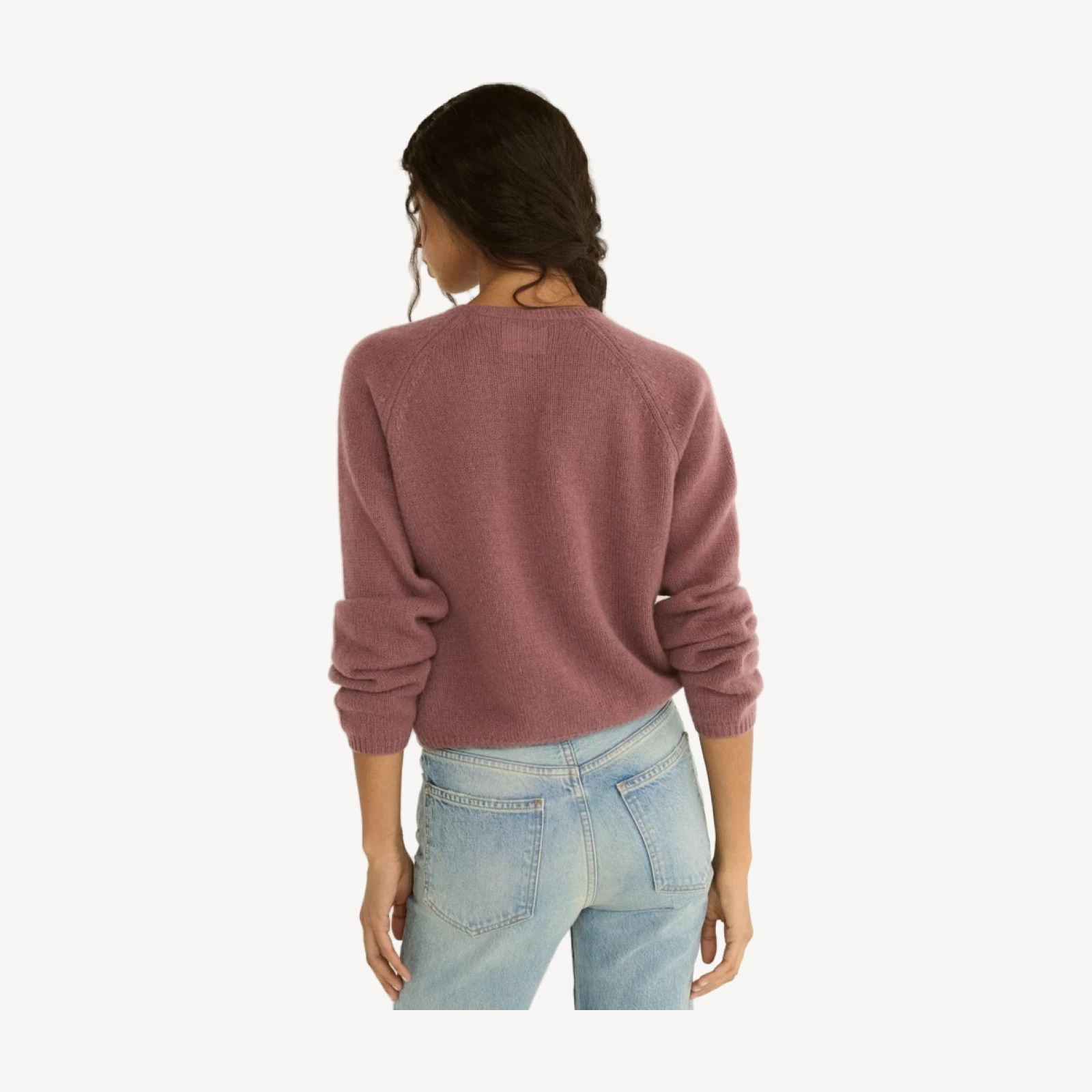 PEROLINE CASHMERE CARDIGAN -- ROSE MAUVE