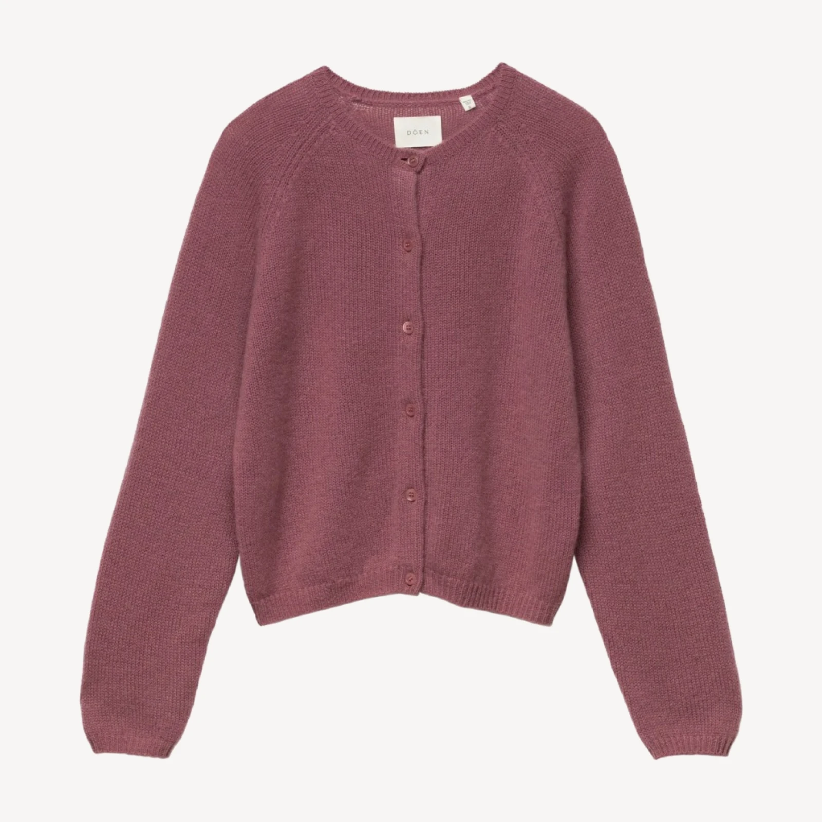 PEROLINE CASHMERE CARDIGAN -- ROSE MAUVE