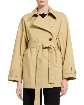 Theory Relaxed Double Breasted Trench Coat