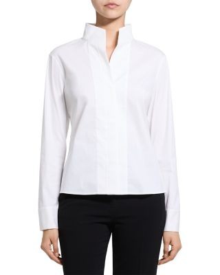 Theory Collared Long Sleeve Shirt