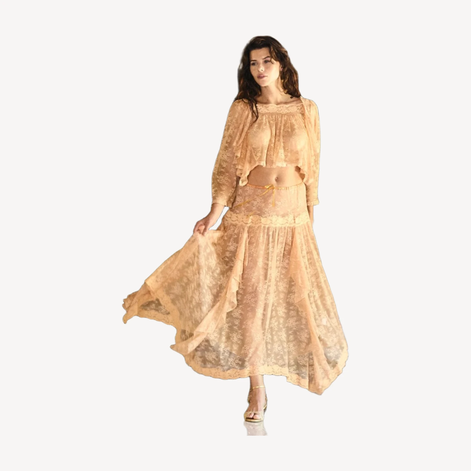 ZELIE TOP -- TOASTED ALMOND