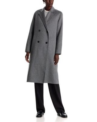 Theory Suffolk Double Breasted Coat in Cashmere