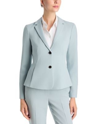 Theory Shaped Notch Lapel Blazer