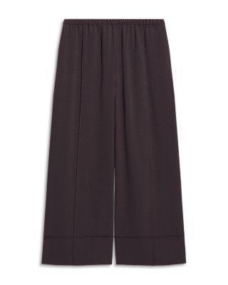 Theory Pintuck Pebble Crepe Seamed Pants