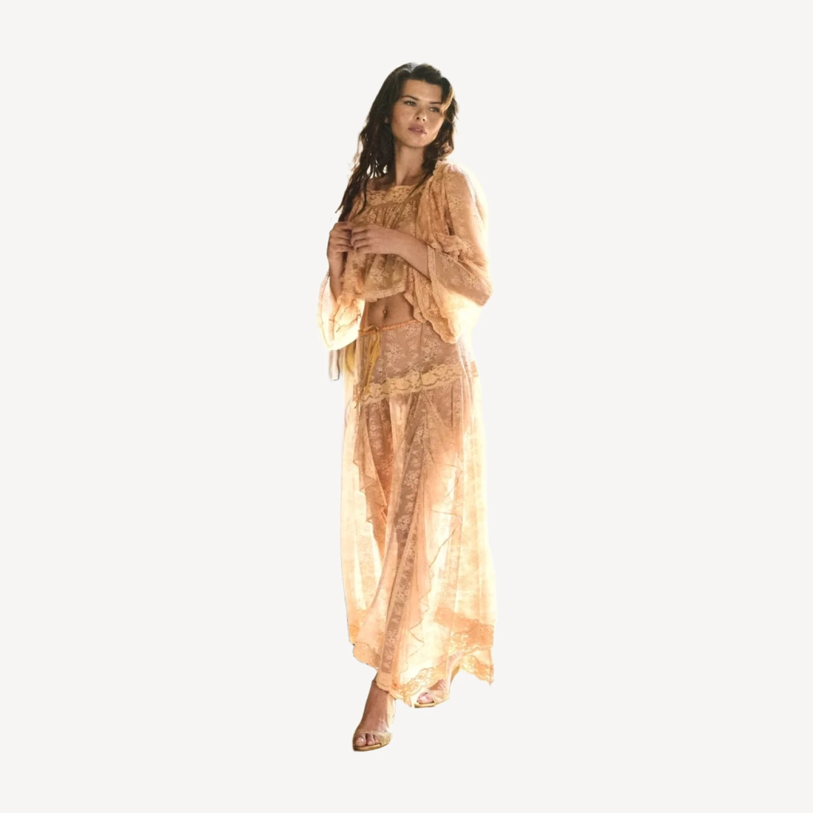NOELLIE SKIRT -- TOASTED ALMOND