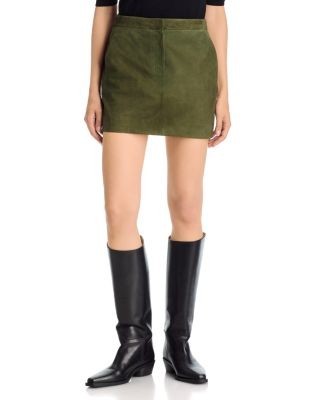 Theory Mini Leather Trouser Skirt