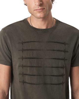 John Varvatos Embroidered Sword Graphic T-Shirt