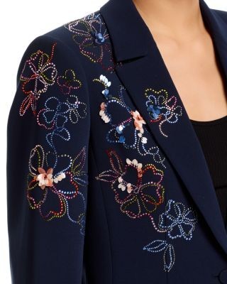Cinq a Sept Karlie Blooming Linework Blazer