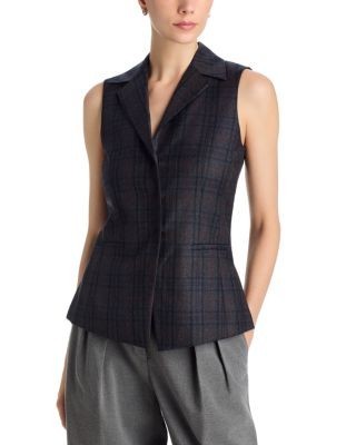Theory Wool Collared Vest