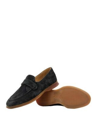 John Varvatos Men's Thompson Suede Slip On Penny Loafers