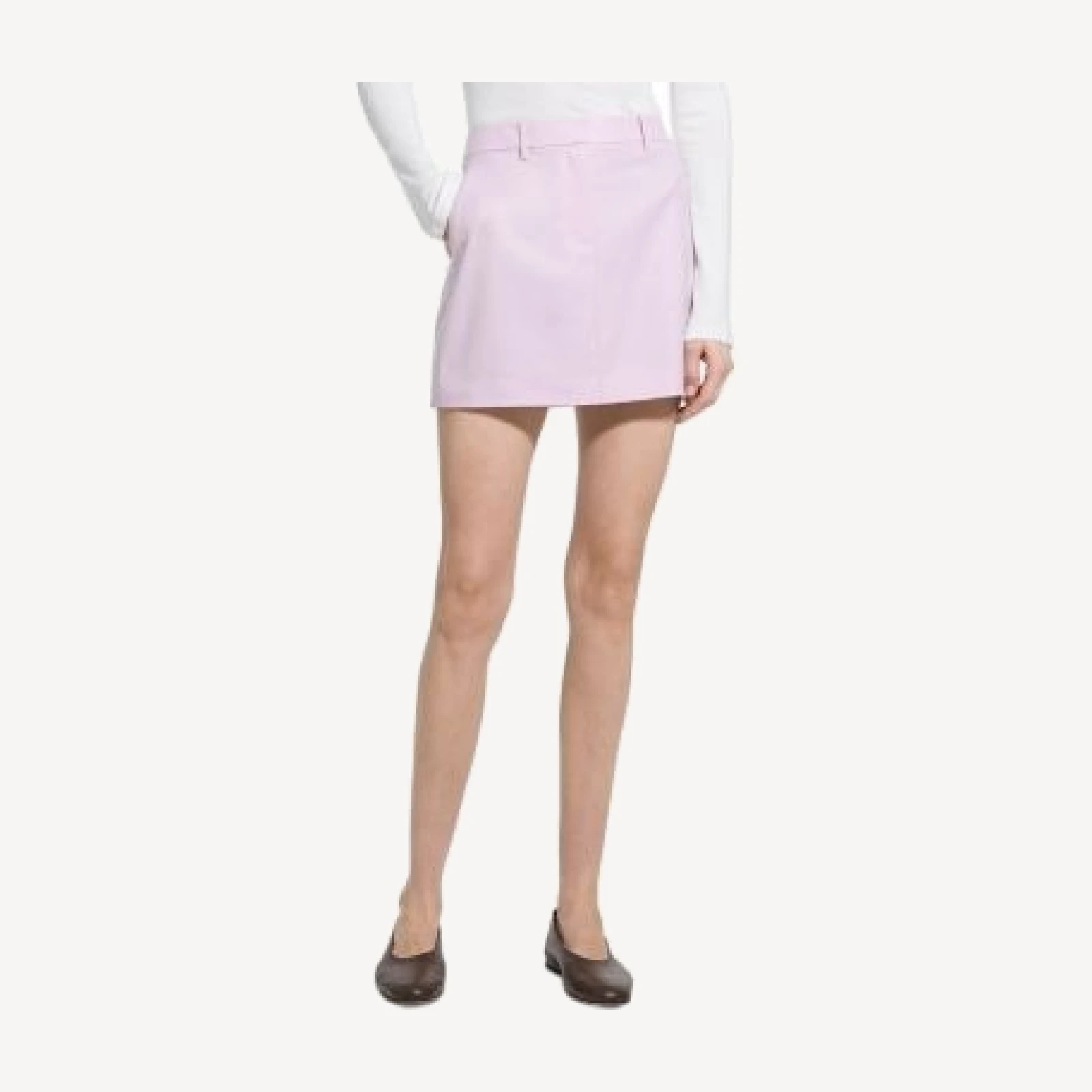 Theory Sleek Wool Mini Skirt