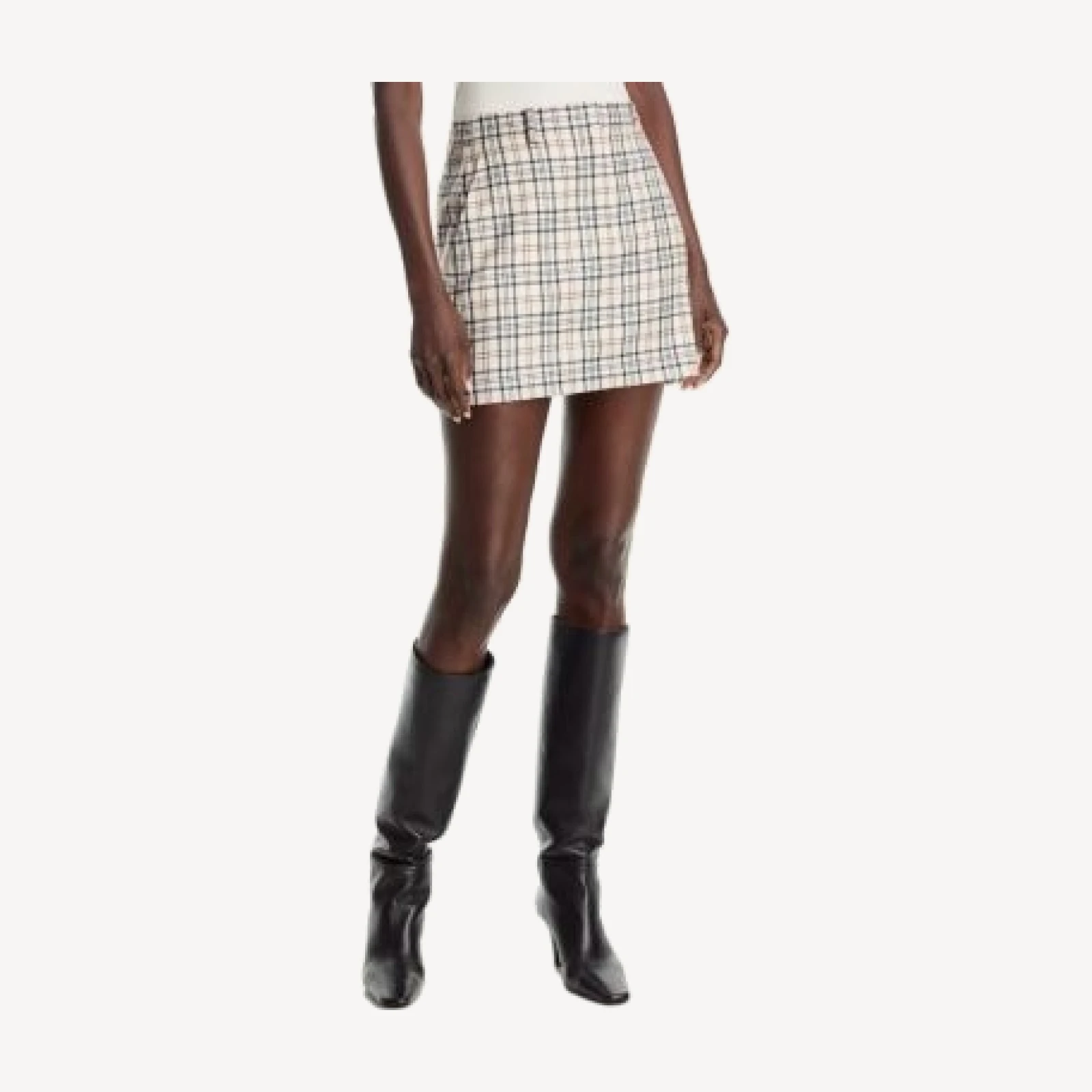 Theory Wool Trouser Mini Skirt