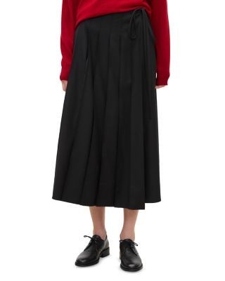 Theory Pleated Panel Wrap Skirt