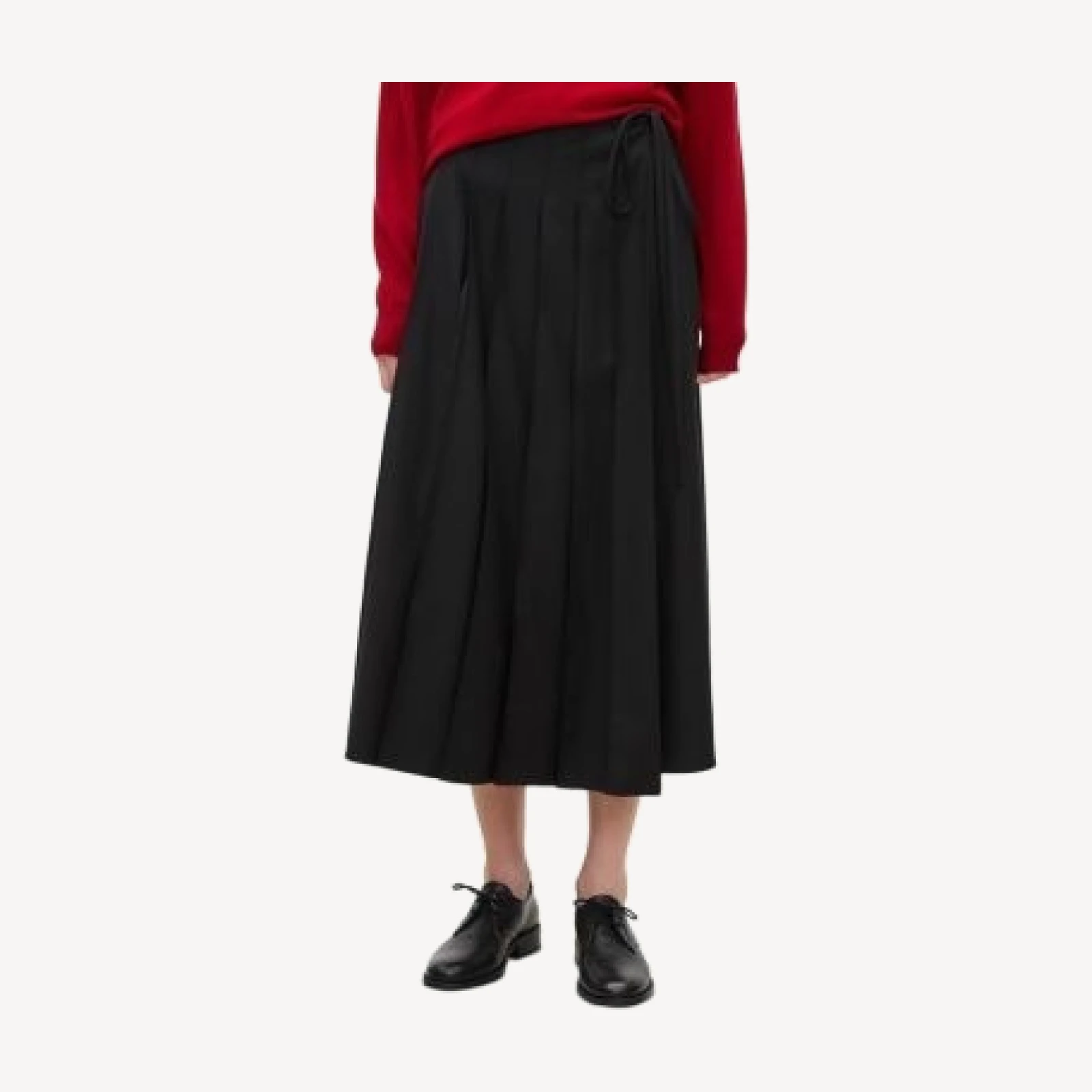 Theory Pleated Panel Wrap Skirt