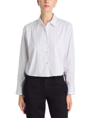 Theory Striped Button Front Shirt