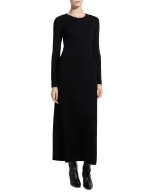 Theory Regal Merino Wool Ribbed Maxi Sweater Dress
