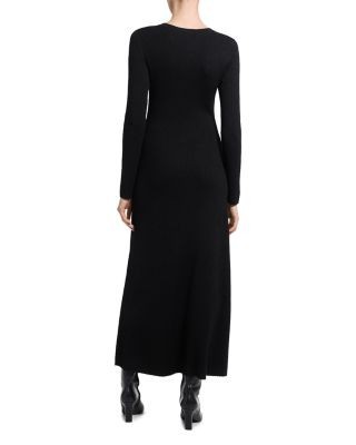 Theory Regal Merino Wool Ribbed Maxi Sweater Dress
