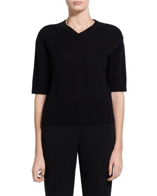 Theory Crop V Cashmere Tee