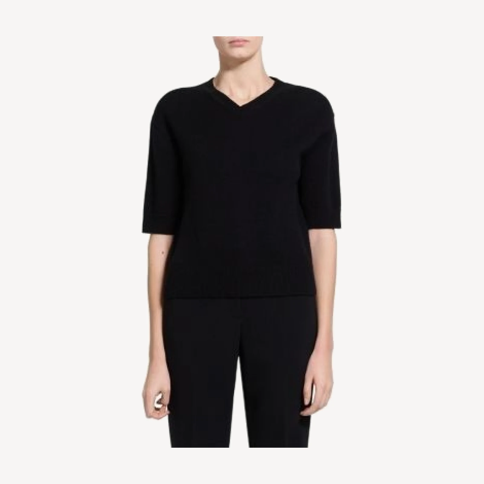 Theory Crop V Cashmere Tee