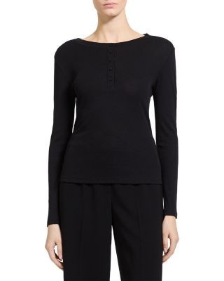 Theory Long Sleeve Henley Top