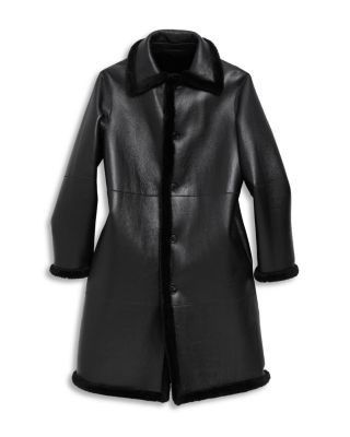 Theory Shearling Trench Coat