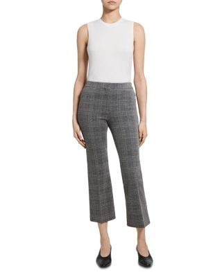 Theory Kick Flare Cropped Pants
