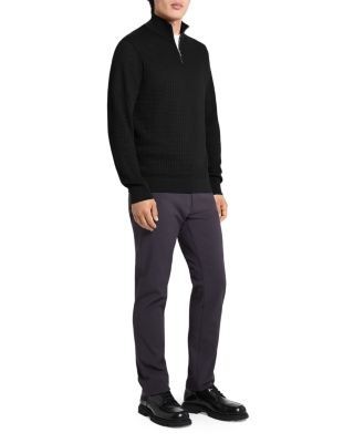 Theory Walton Cotton Quarter Zip Sweater