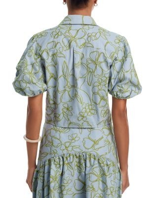 Cinq a Sept Zoanne Embroidered Floral Top