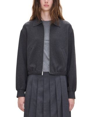 Theory Knit Blouson Zip Jacket