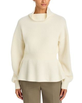 Theory Wool & Cashmere Cinch Waist Sweater