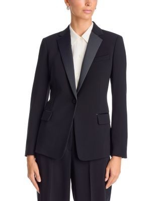 Theory Slim Fit Tuxedo Jacket in Admiral Crepe