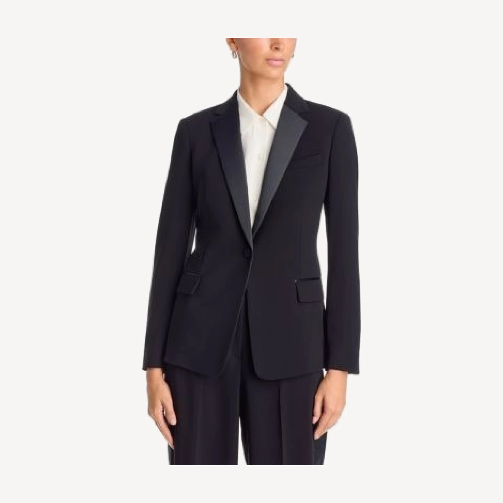 Theory Slim Fit Tuxedo Jacket in Admiral Crepe