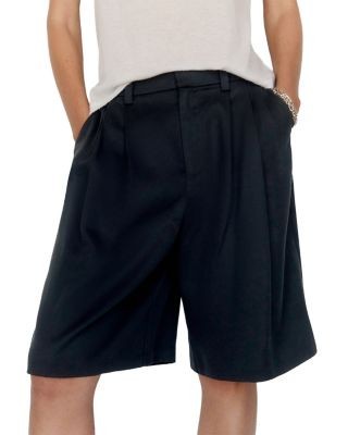 Reformation Drew Pleat Front Shorts