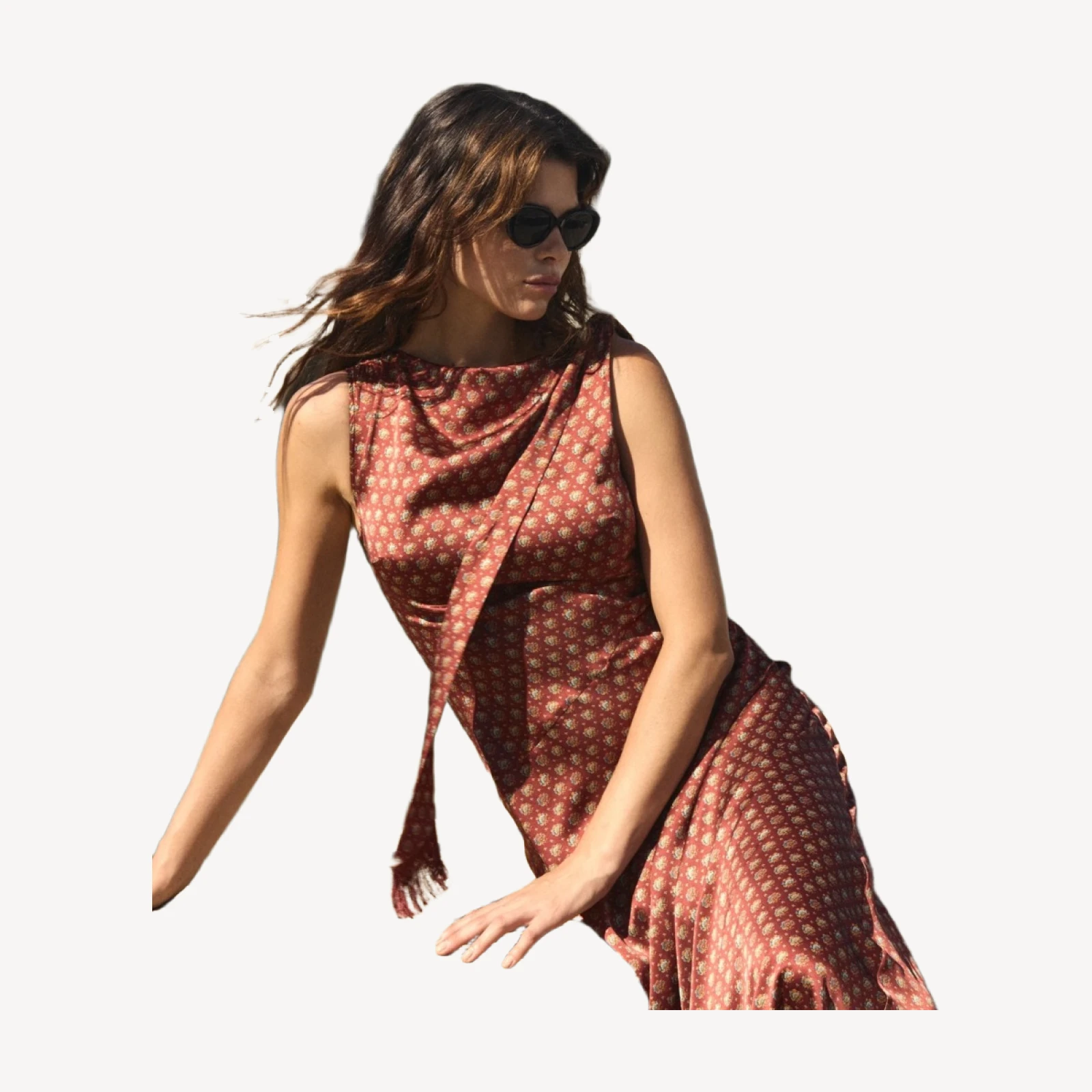 NOVA DRESS -- SAN SEBASTIAN FOULARD