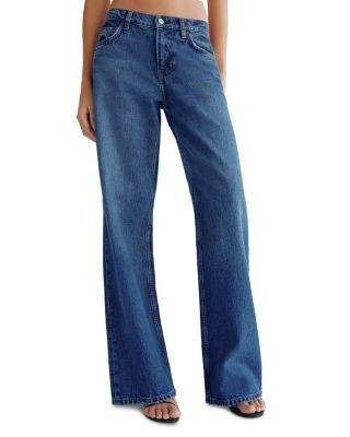 Reformation Cary Low Rise Slouchy Wide Jeans in Maggiore