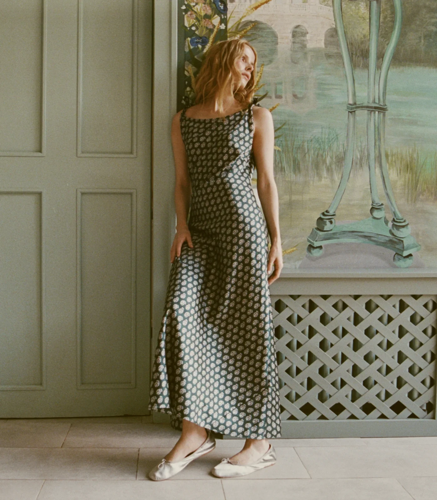 MARISELLE DRESS -- CHAUMONT PAISLEY