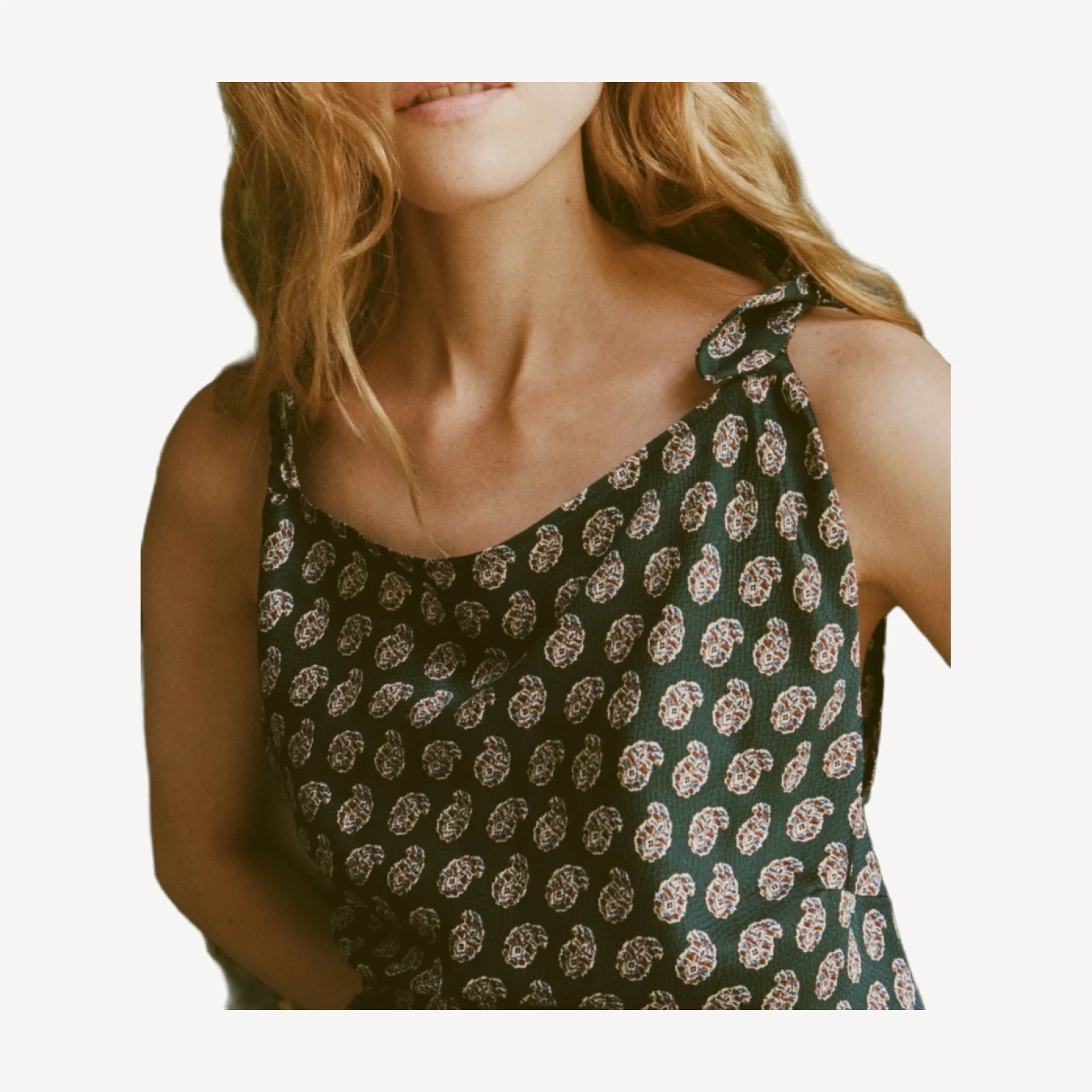 MARISELLE DRESS -- CHAUMONT PAISLEY