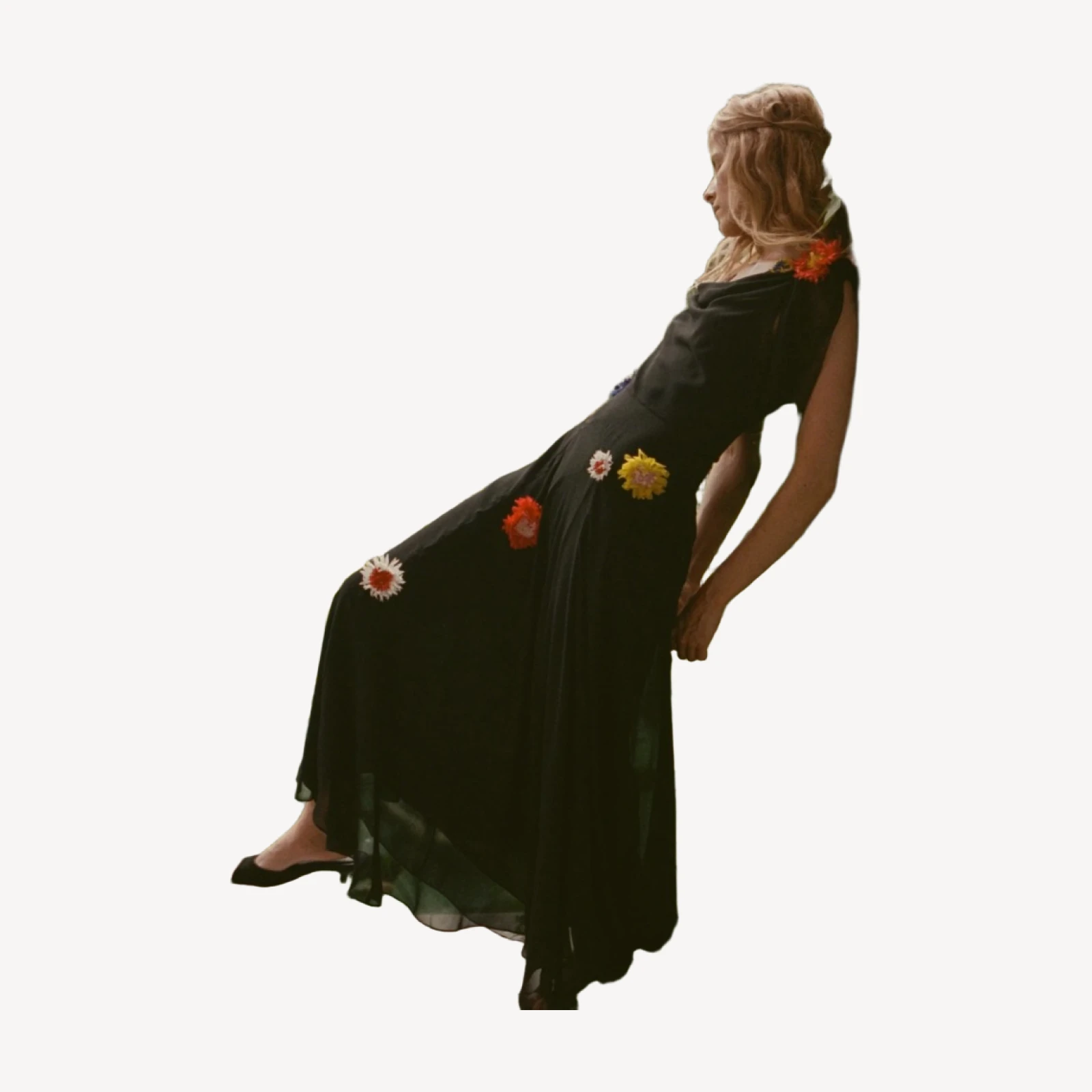 ORPHINA DRESS -- BLACK