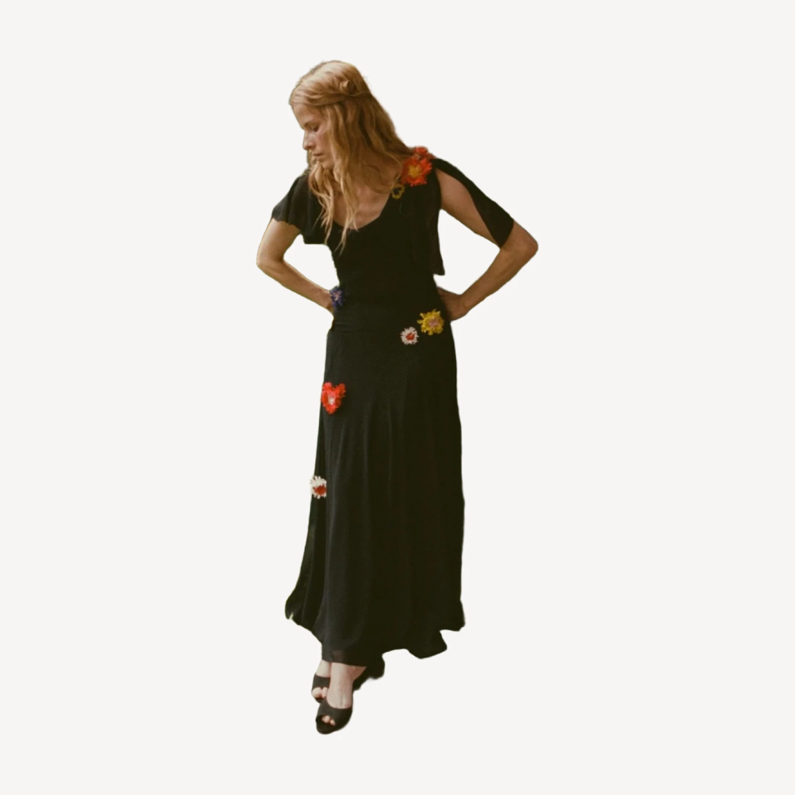 ORPHINA DRESS -- BLACK