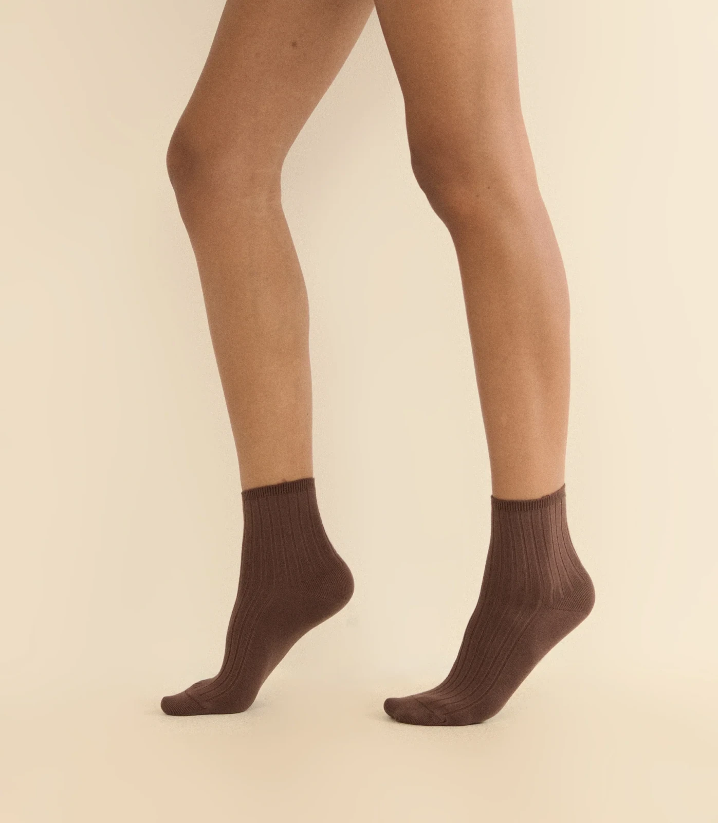 COLLÉGIEN LA MINI ANKLE SOCK -- CHOCOLAT AU LAIT