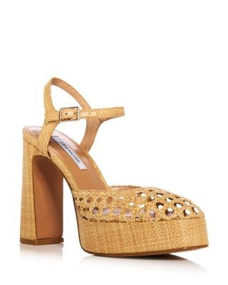 Steve Madden Women's Lexie Raffia Platform Pumps