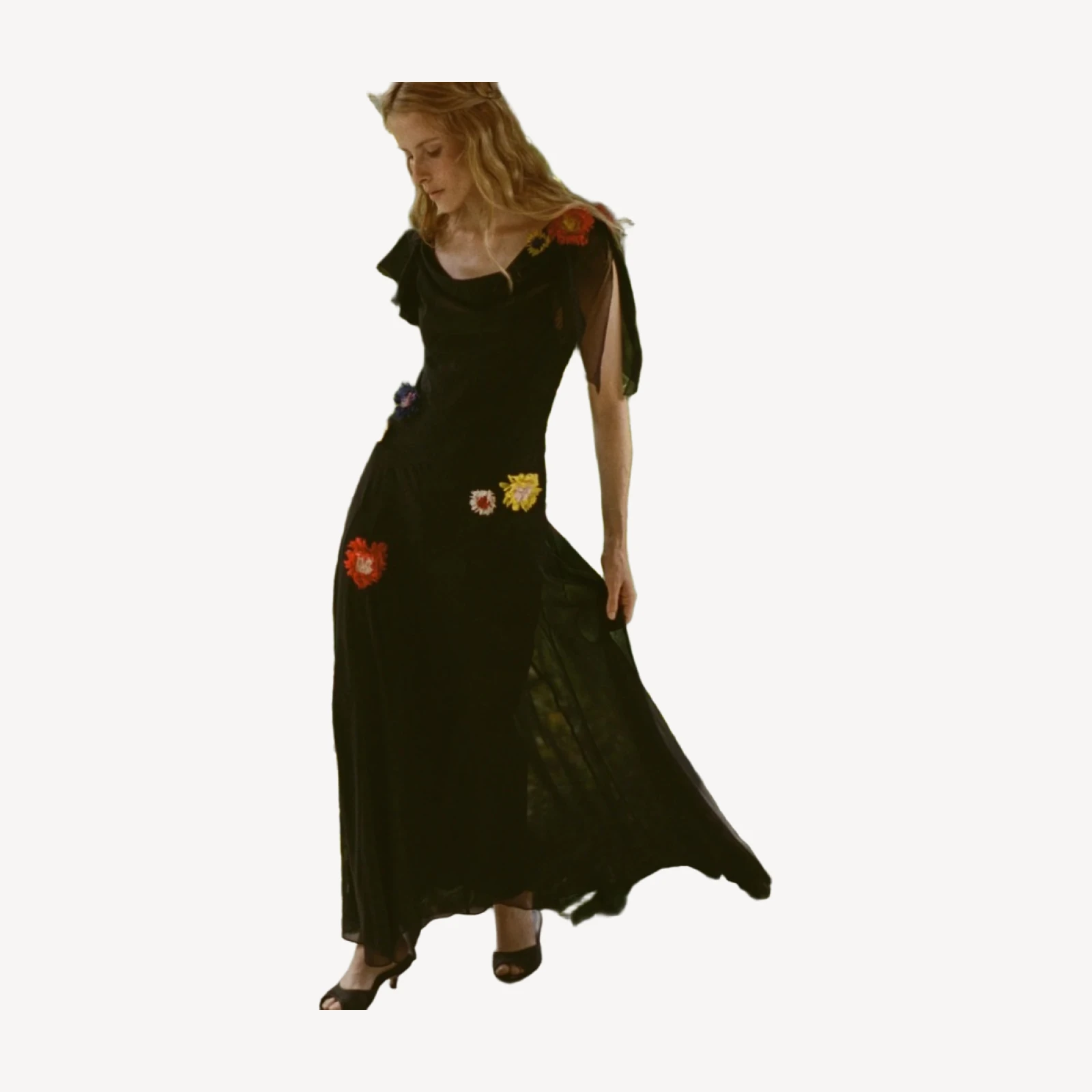 ORPHINA DRESS -- BLACK