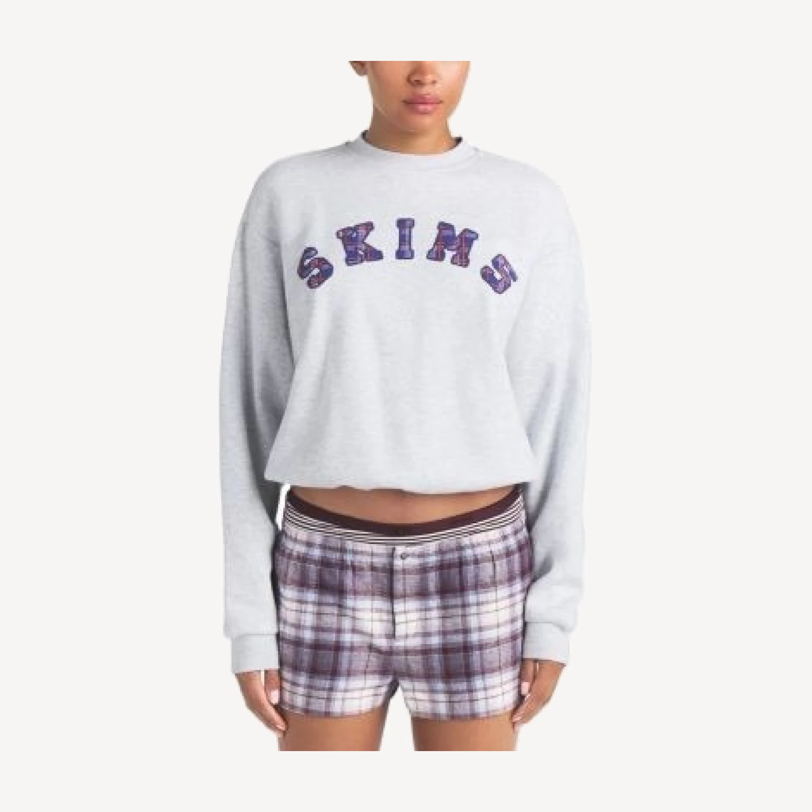 Skims Cotton Fleece Classic Crewneck Sweatshirt