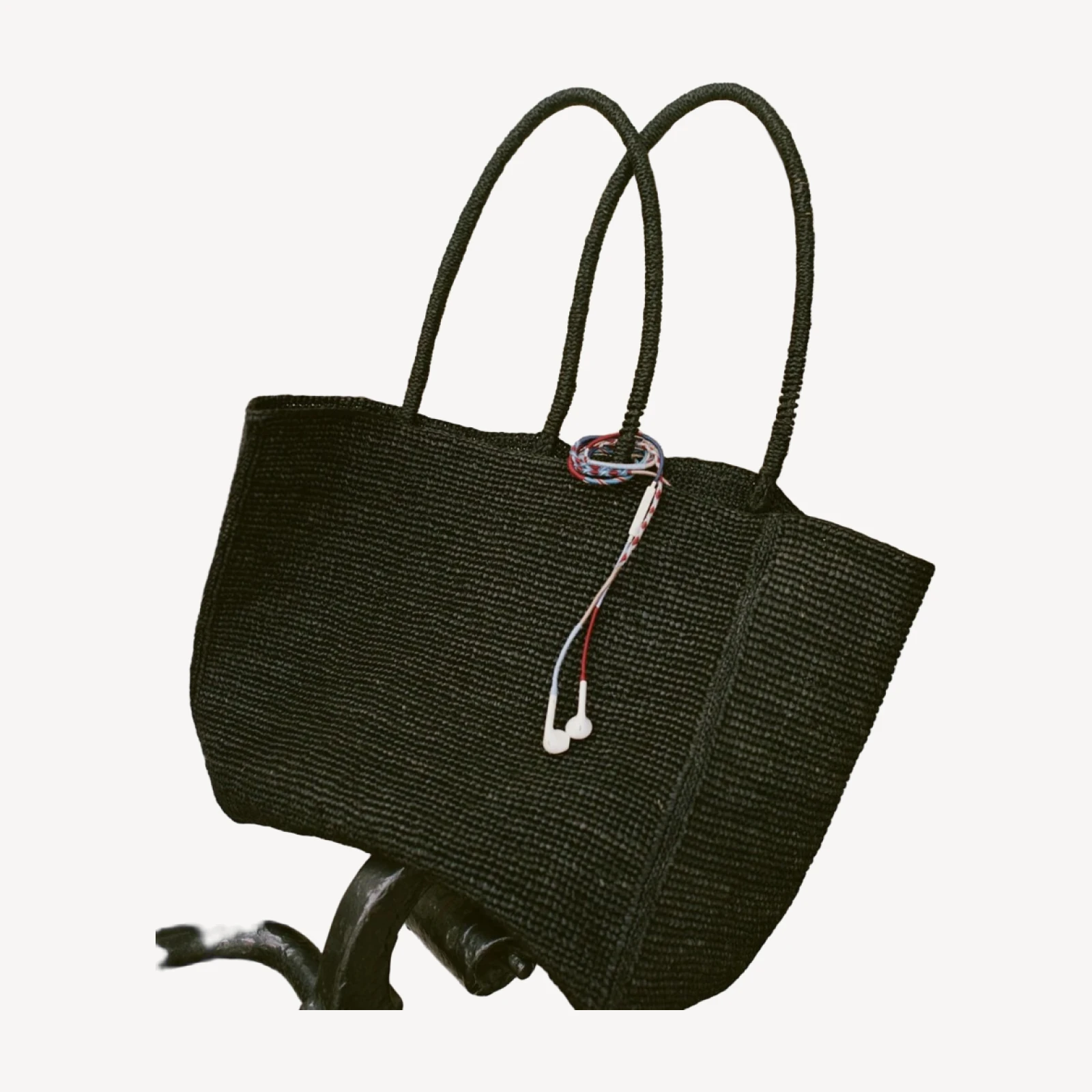 LE POM POM & DÔEN HEADPHONES -- BLUE BURGUNDY STRIPE