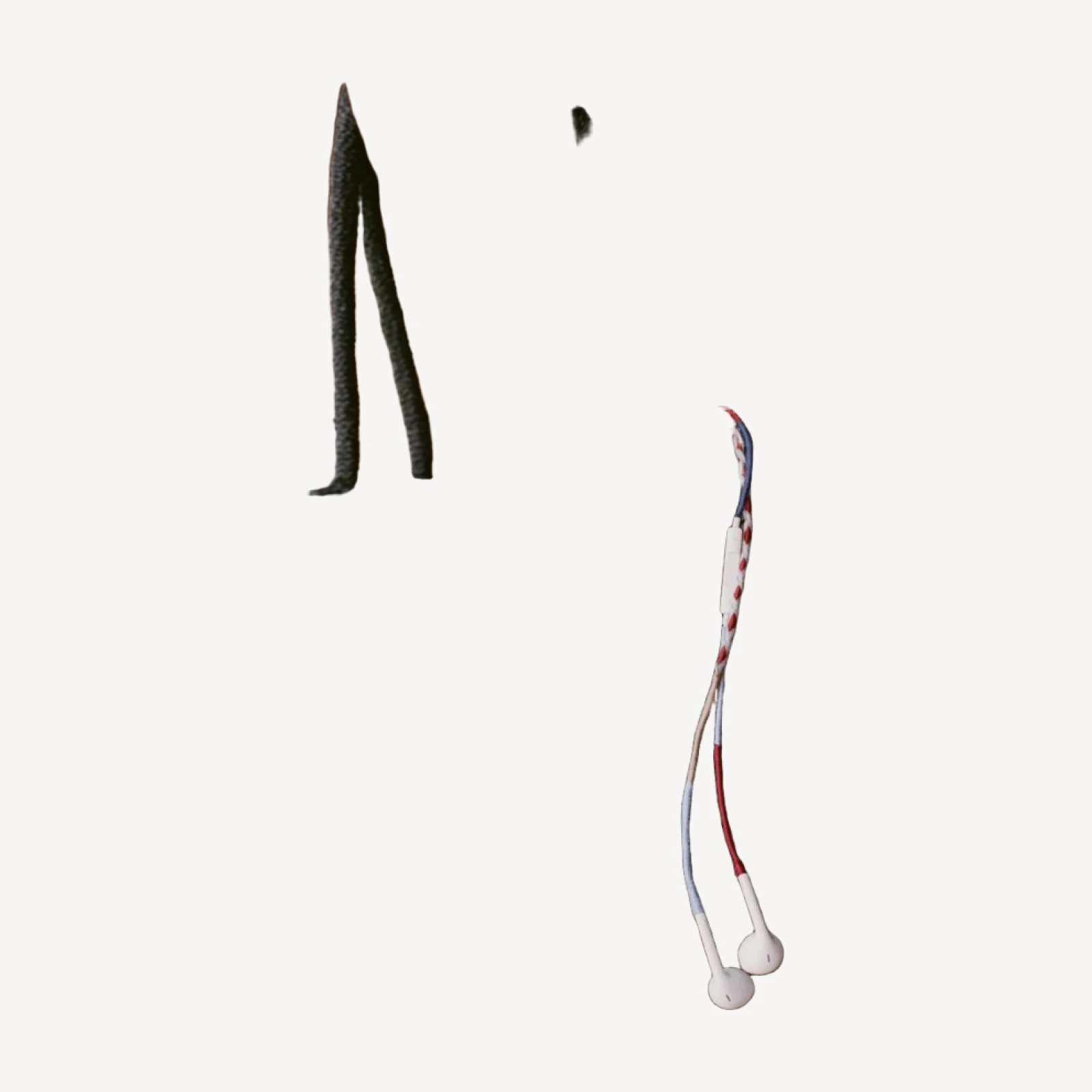 LE POM POM & DÔEN HEADPHONES -- BLUE BURGUNDY STRIPE